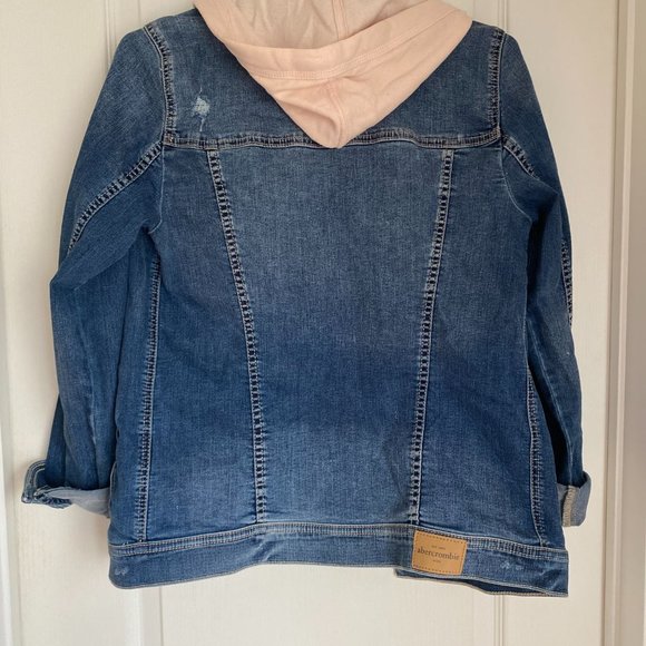 Abercrombie & Fitch Kids Jean Jacket with Hoodie - Picture 2 of 3